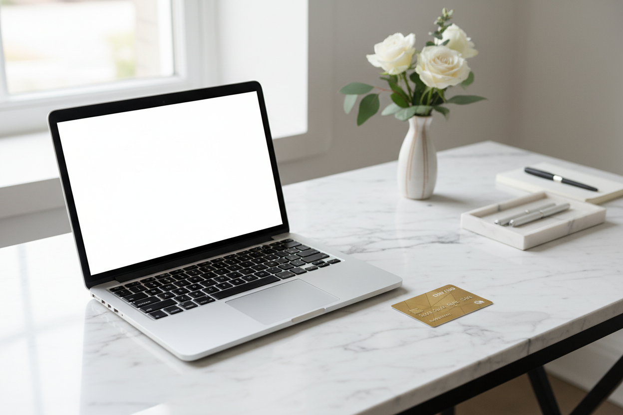 no like laptop and bank card